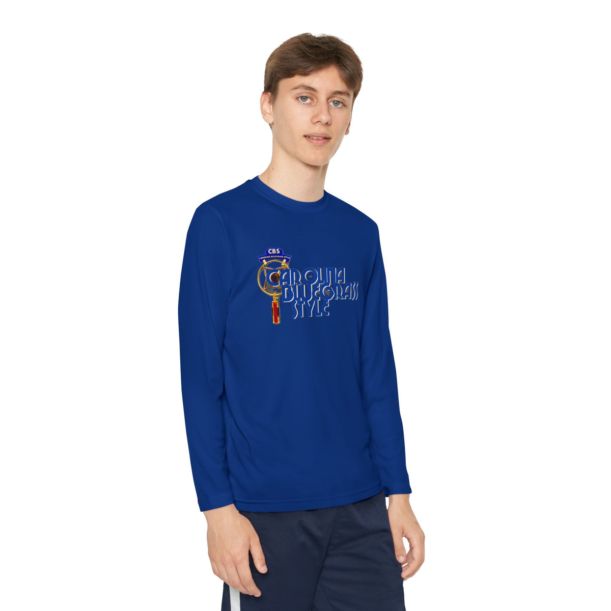 Carolina Bluegrass Style Youth Long Sleeve Tee