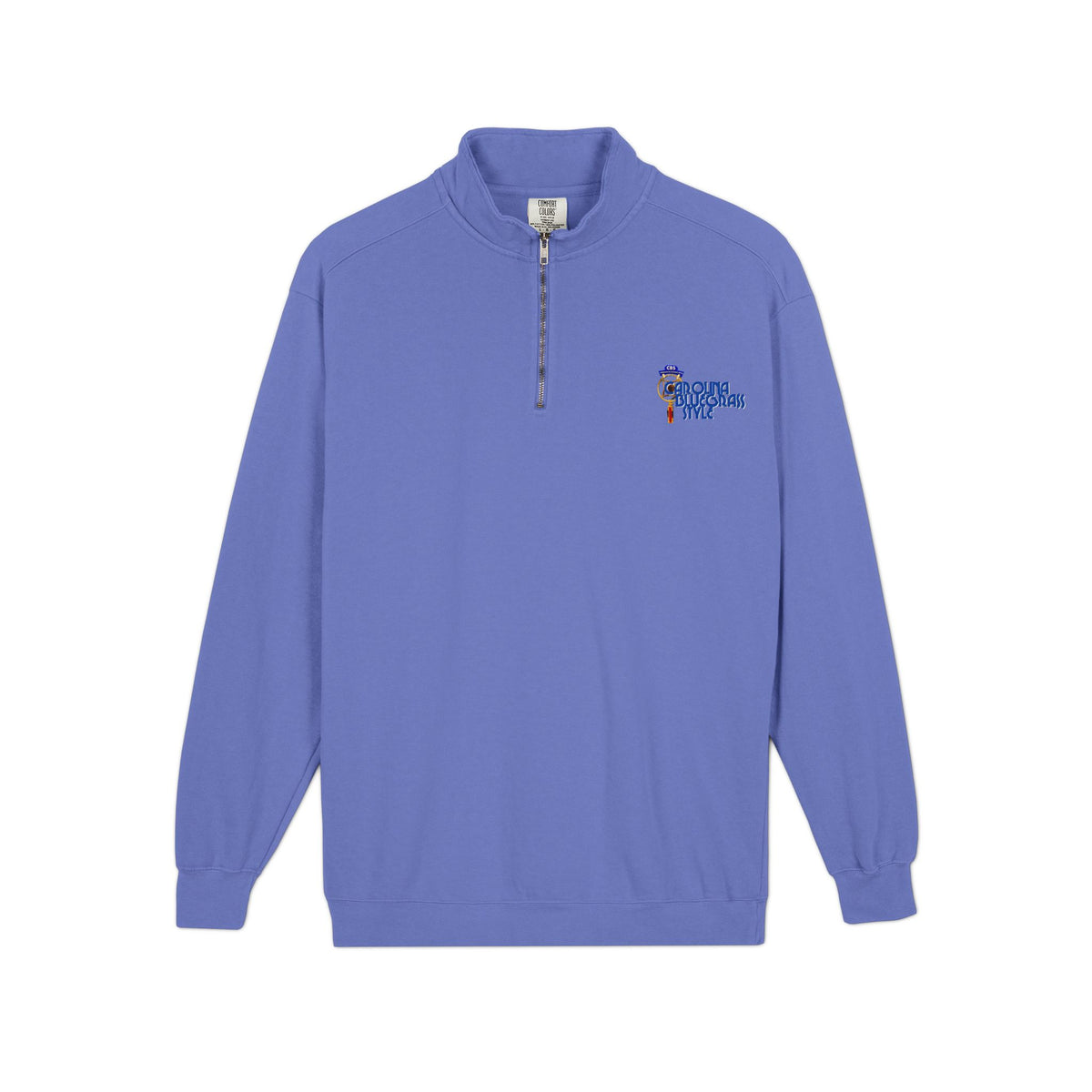 Quarter-Zip Sweatshirt — Carolina Bluegrass Style Embroidered Logo