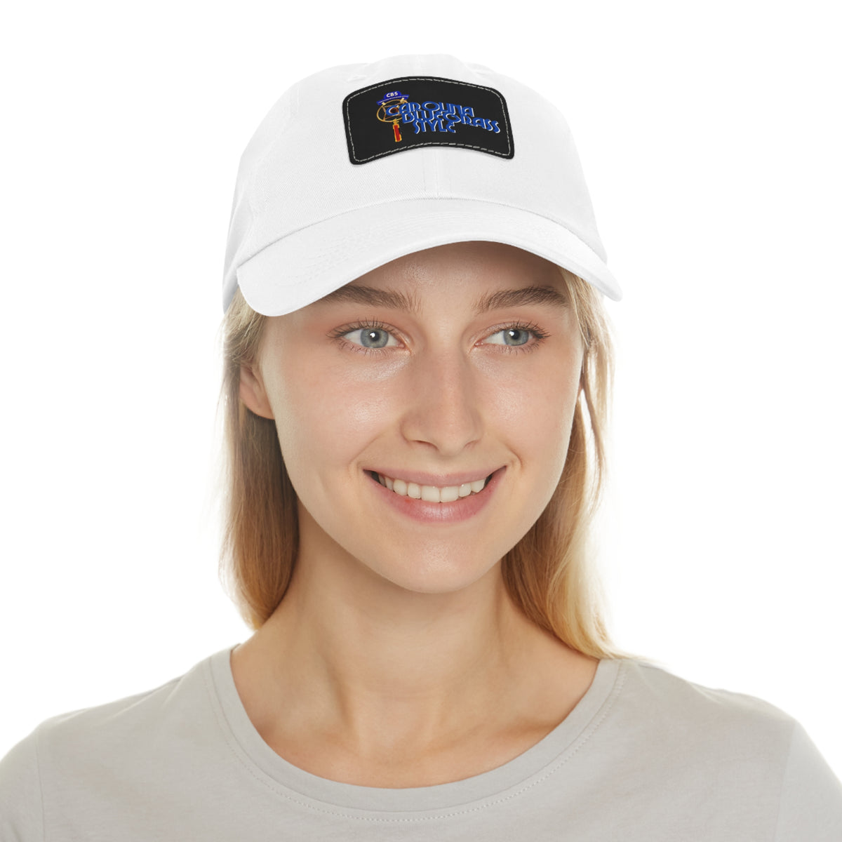 Carolina Bluegrass Style Dad Hat | Leather Patch Rectangle