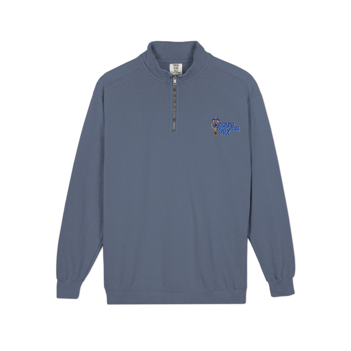 Quarter-Zip Sweatshirt — Carolina Bluegrass Style Embroidered Logo