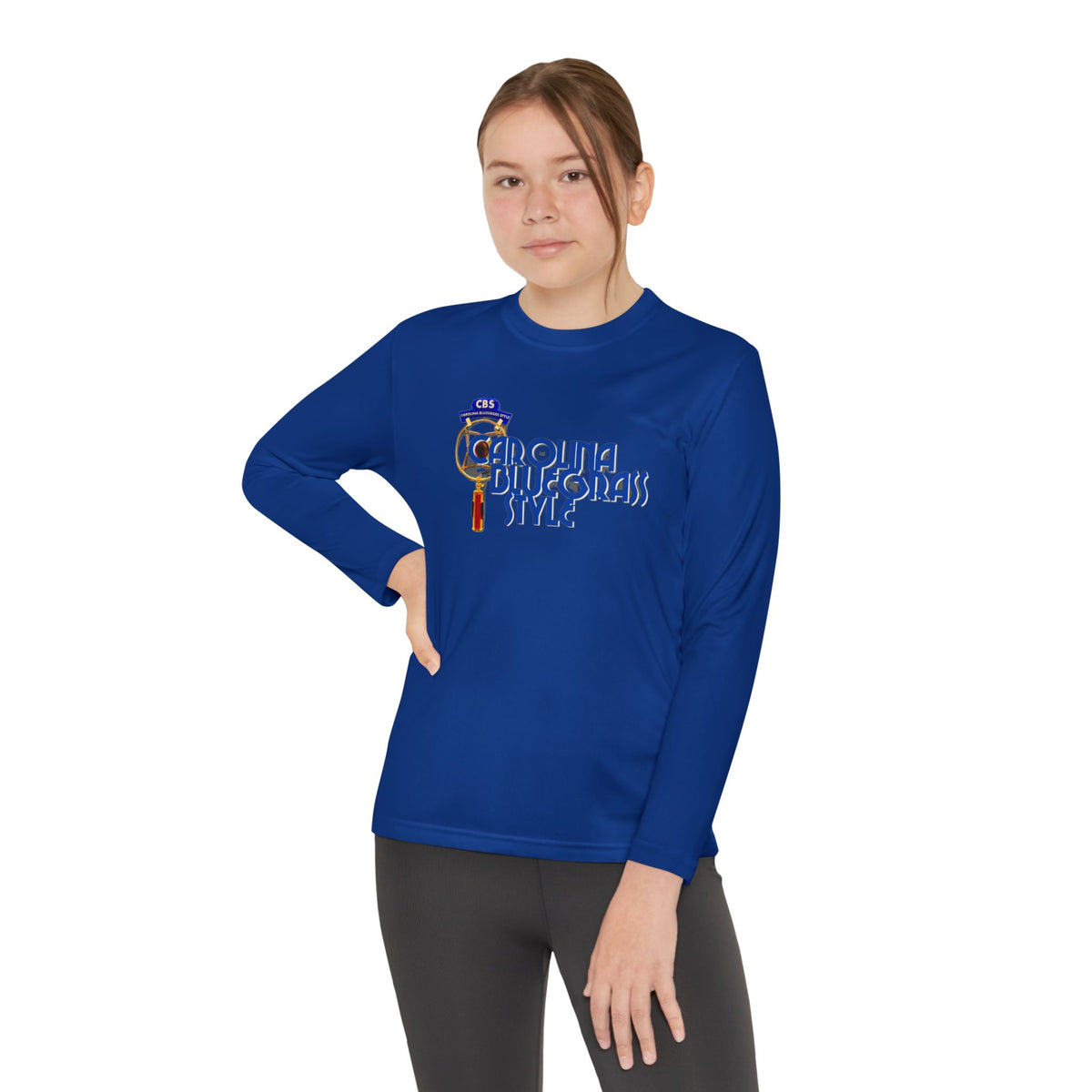 Carolina Bluegrass Style Youth Long Sleeve Tee
