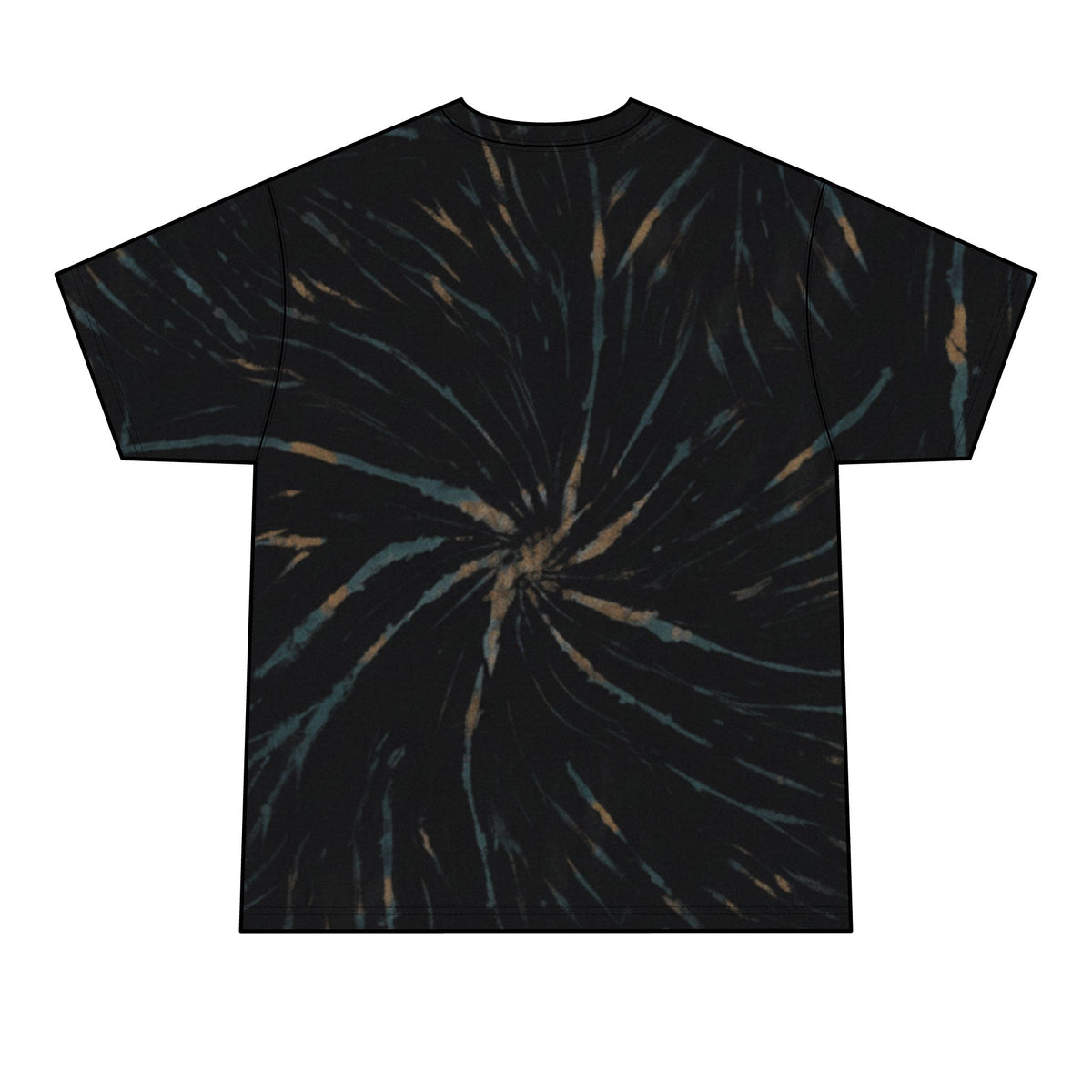 Carolina Bluegrass Style Tie-Dye Tee — Men’s Black Spiral Band T‑Shirt