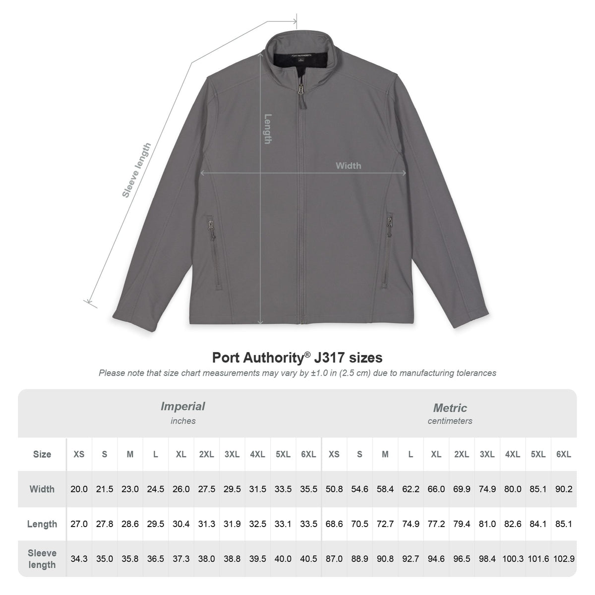 Embroidered Soft Shell Jacket - Men's Core Port Authority, Red with Small Logo