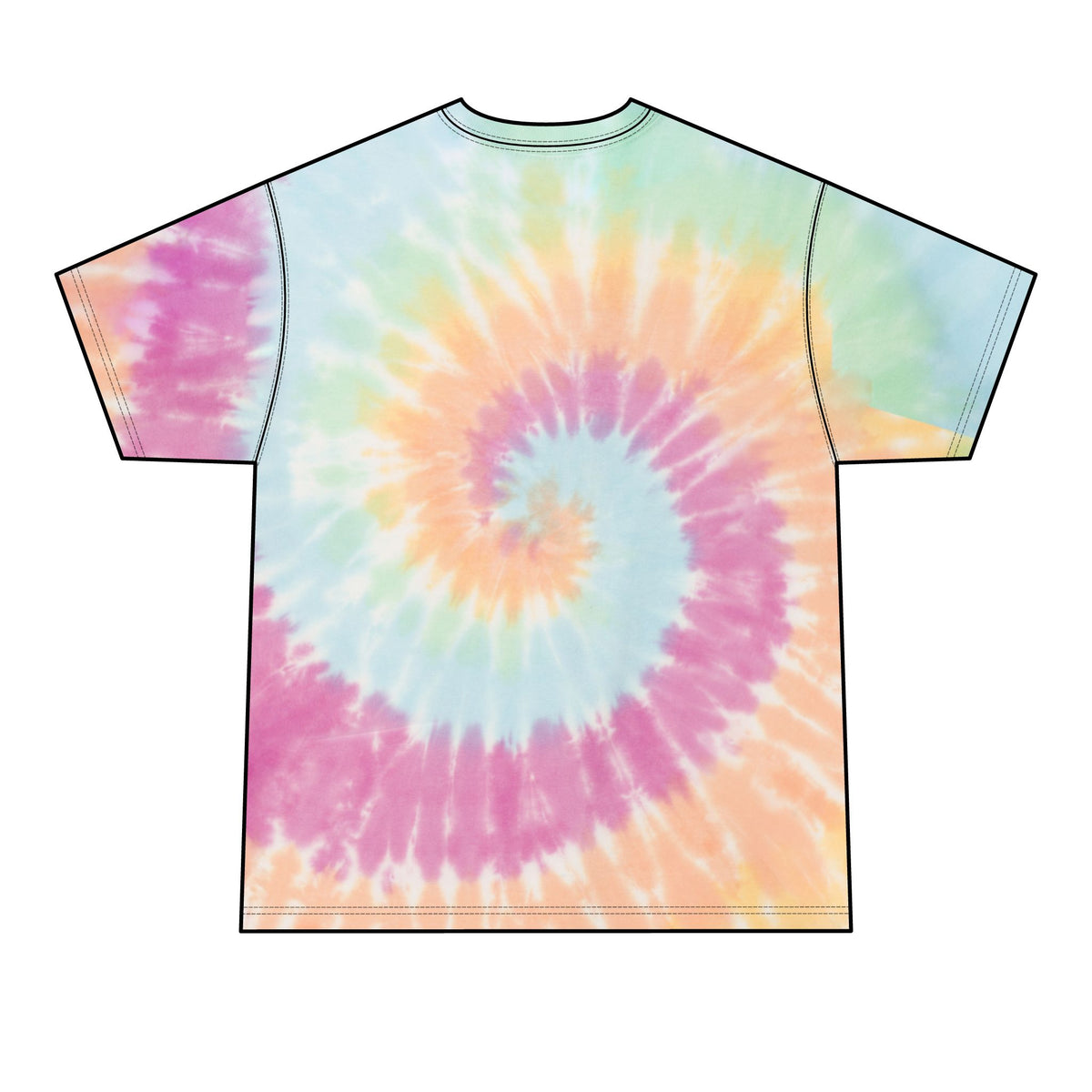 Carolina Bluegrass Style Tie-Dye Tee — Men’s Black Spiral Band T‑Shirt