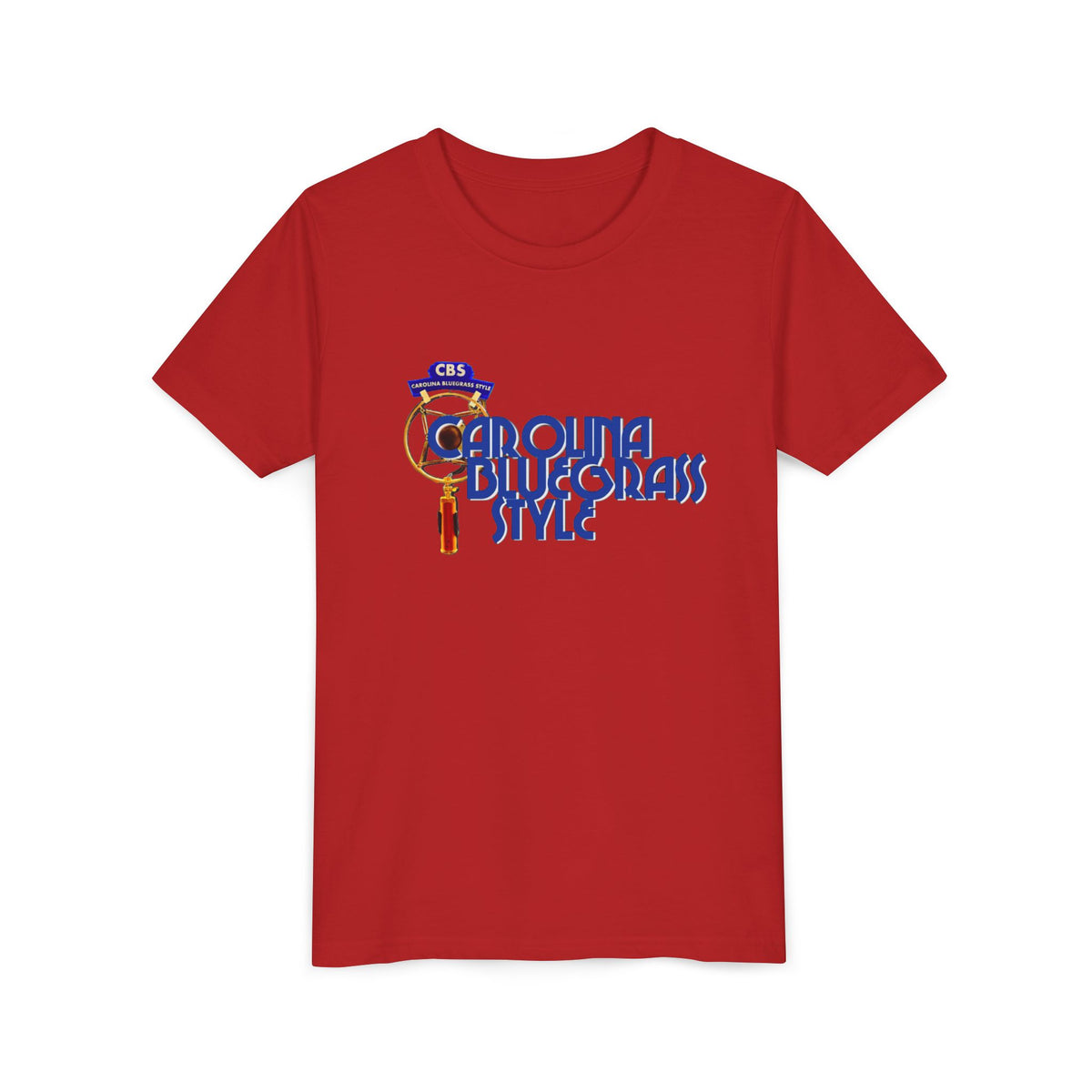 Youth Tee — "Carolina Bluegrass Style" Graphic T-Shirt