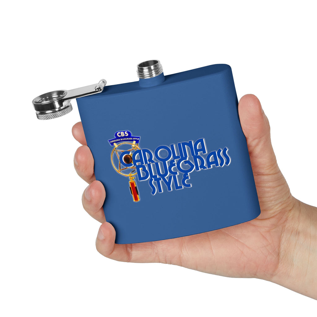 Bluegrass Flask – "Carolina Bluegrass Style" Stainless Steel 6oz Hip Flask