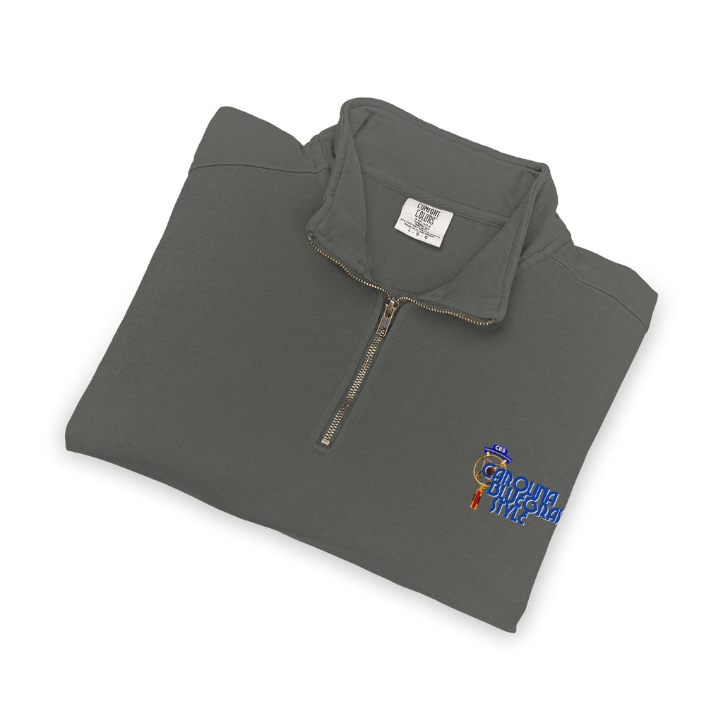 Quarter-Zip Sweatshirt — Carolina Bluegrass Style Embroidered Logo