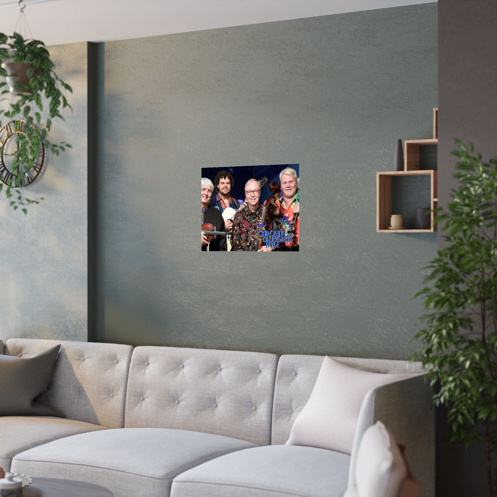Satin Poster — Carolina Bluegrass Style Band Photo (210gsm)