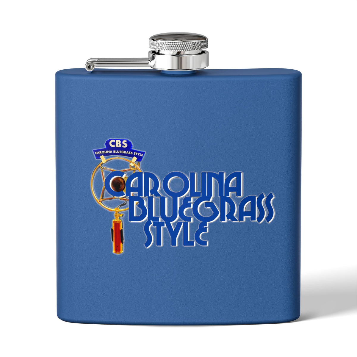 Bluegrass Flask – "Carolina Bluegrass Style" Stainless Steel 6oz Hip Flask