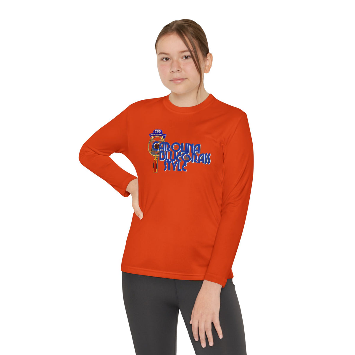 Carolina Bluegrass Style Youth Long Sleeve Tee