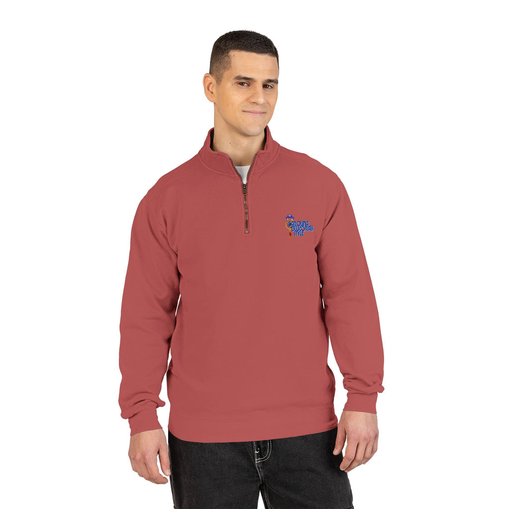 Quarter-Zip Sweatshirt — Carolina Bluegrass Style Embroidered Logo