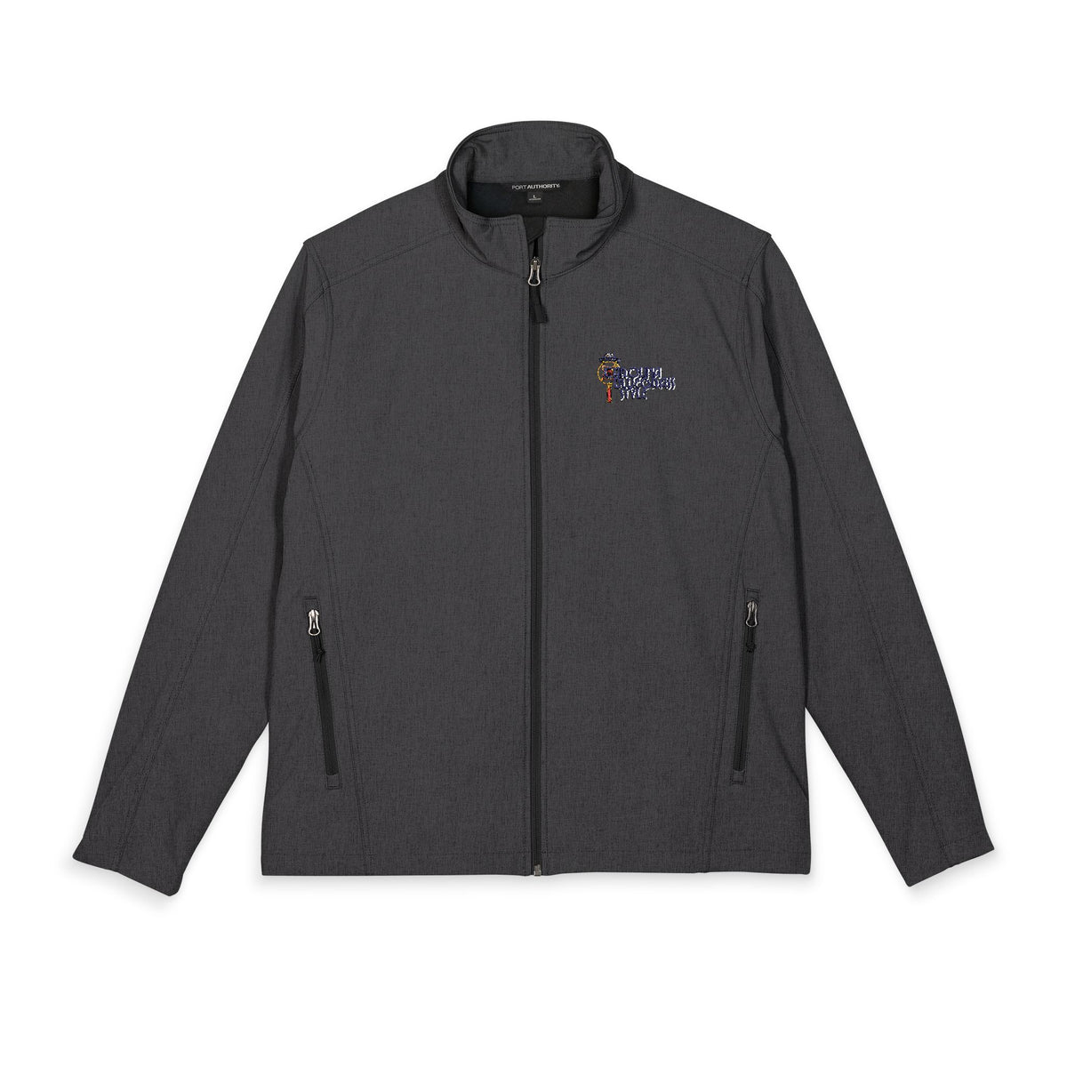 Embroidered Soft Shell Jacket - Men's Core Port Authority, Red with Small Logo