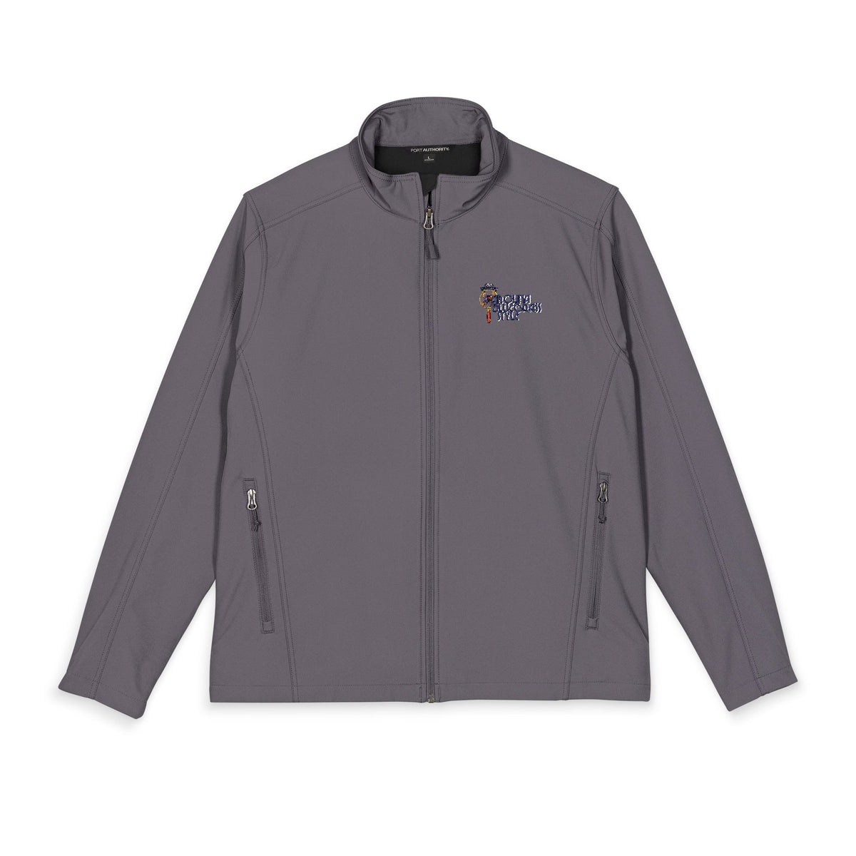 Embroidered Soft Shell Jacket - Men's Core Port Authority, Red with Small Logo