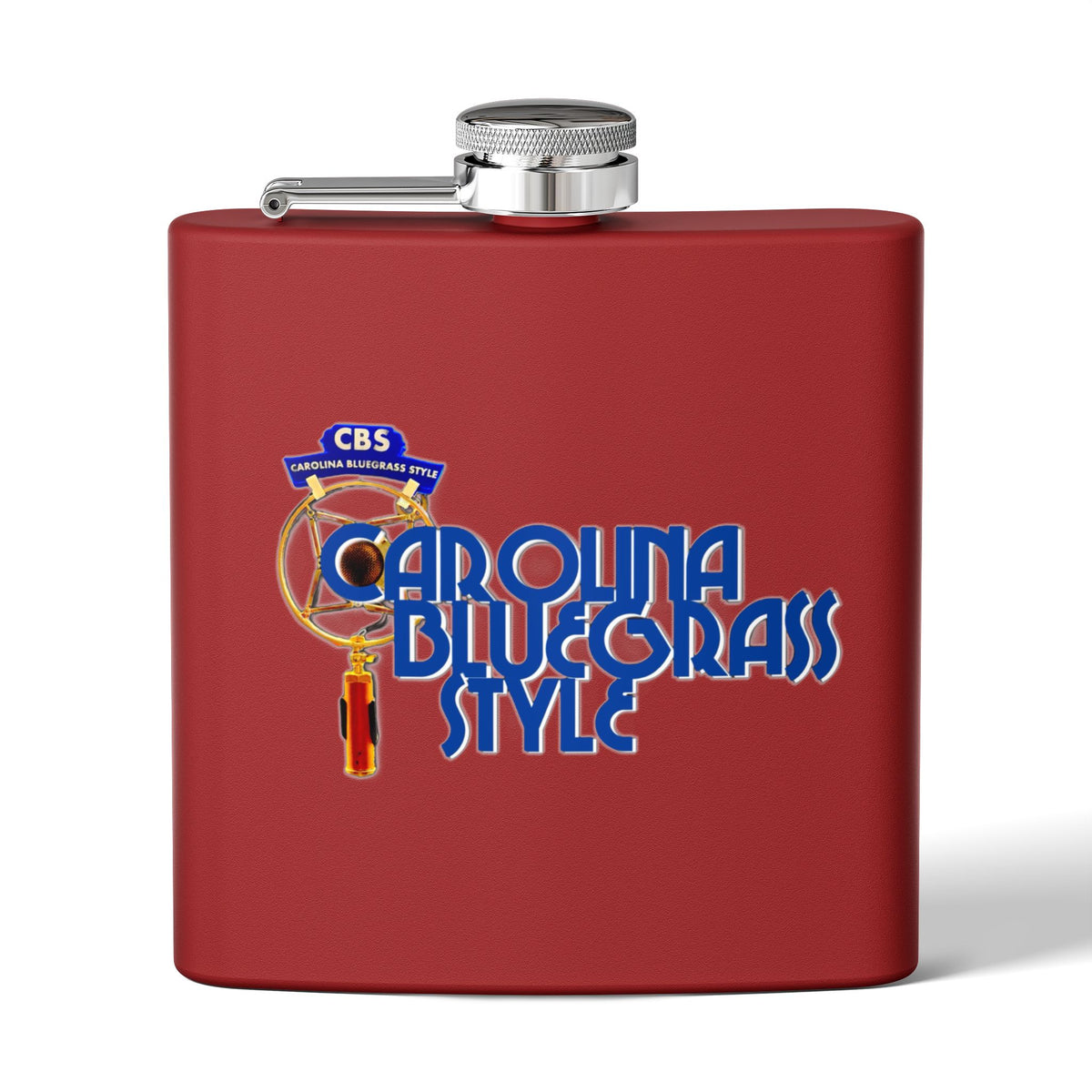 Bluegrass Flask – "Carolina Bluegrass Style" Stainless Steel 6oz Hip Flask