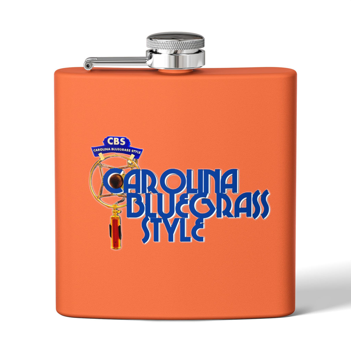 Bluegrass Flask – "Carolina Bluegrass Style" Stainless Steel 6oz Hip Flask