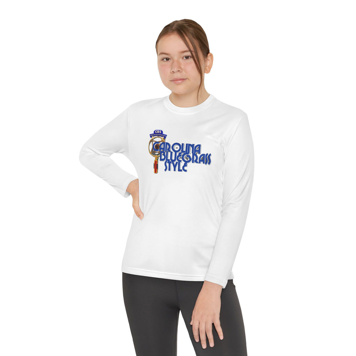 Carolina Bluegrass Style Youth Long Sleeve Tee