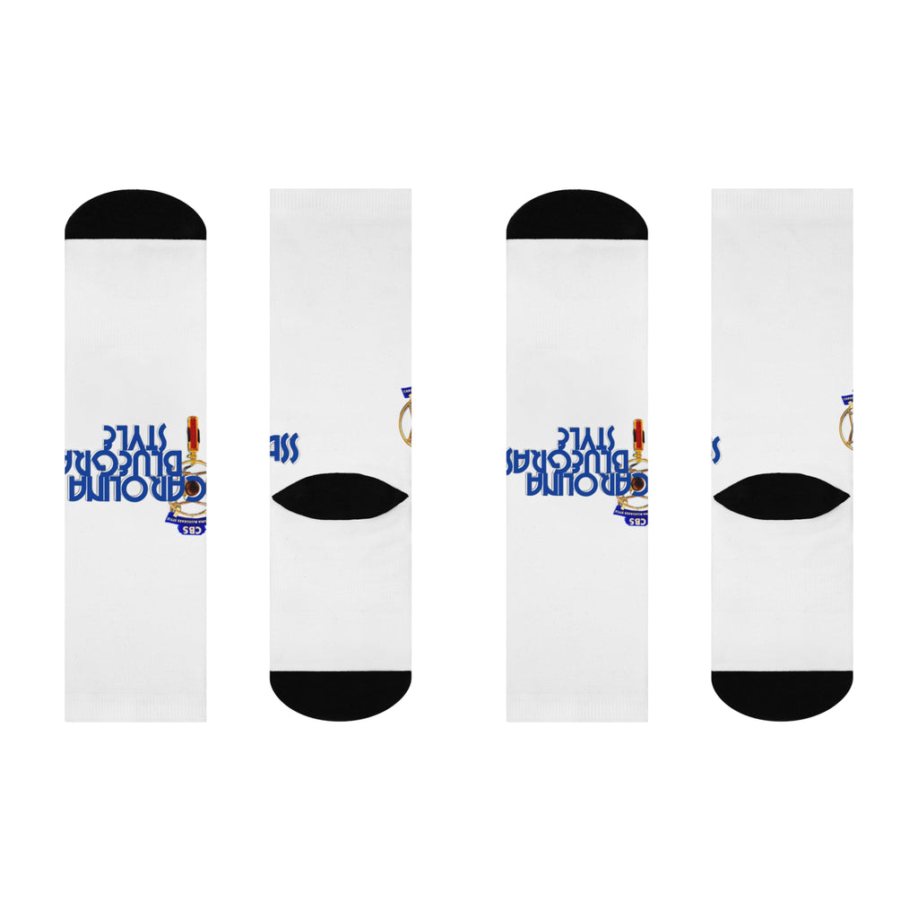 Cushioned Crew Socks — Bluegrass Logo Athletic Crew Socks
