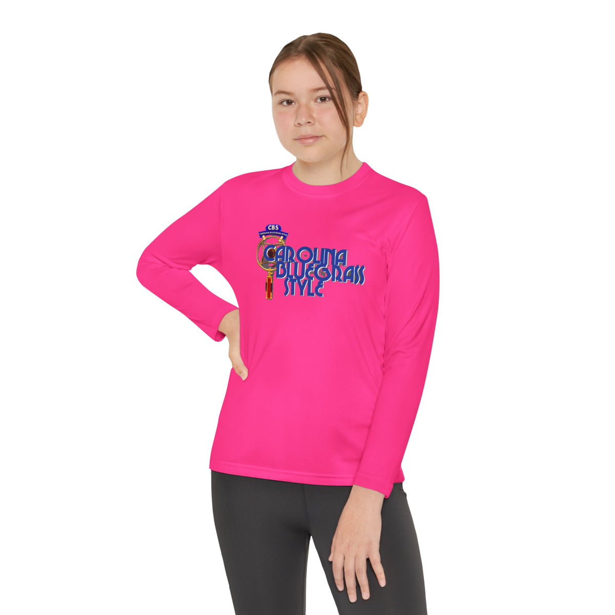 Carolina Bluegrass Style Youth Long Sleeve Tee