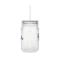 Carolina Bluegrass Style Mason Jar Tumbler with Straw — Rustic Music Lover Drinkware