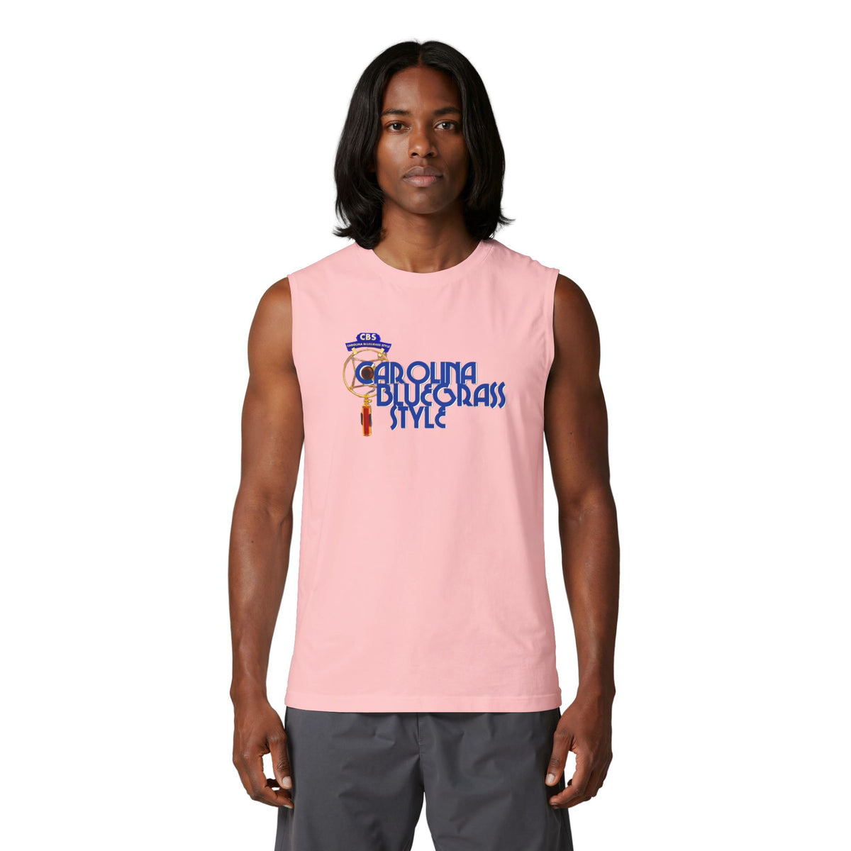 Bluegrass Muscle Tank – "Carolina Bluegrass Style" Music Tee