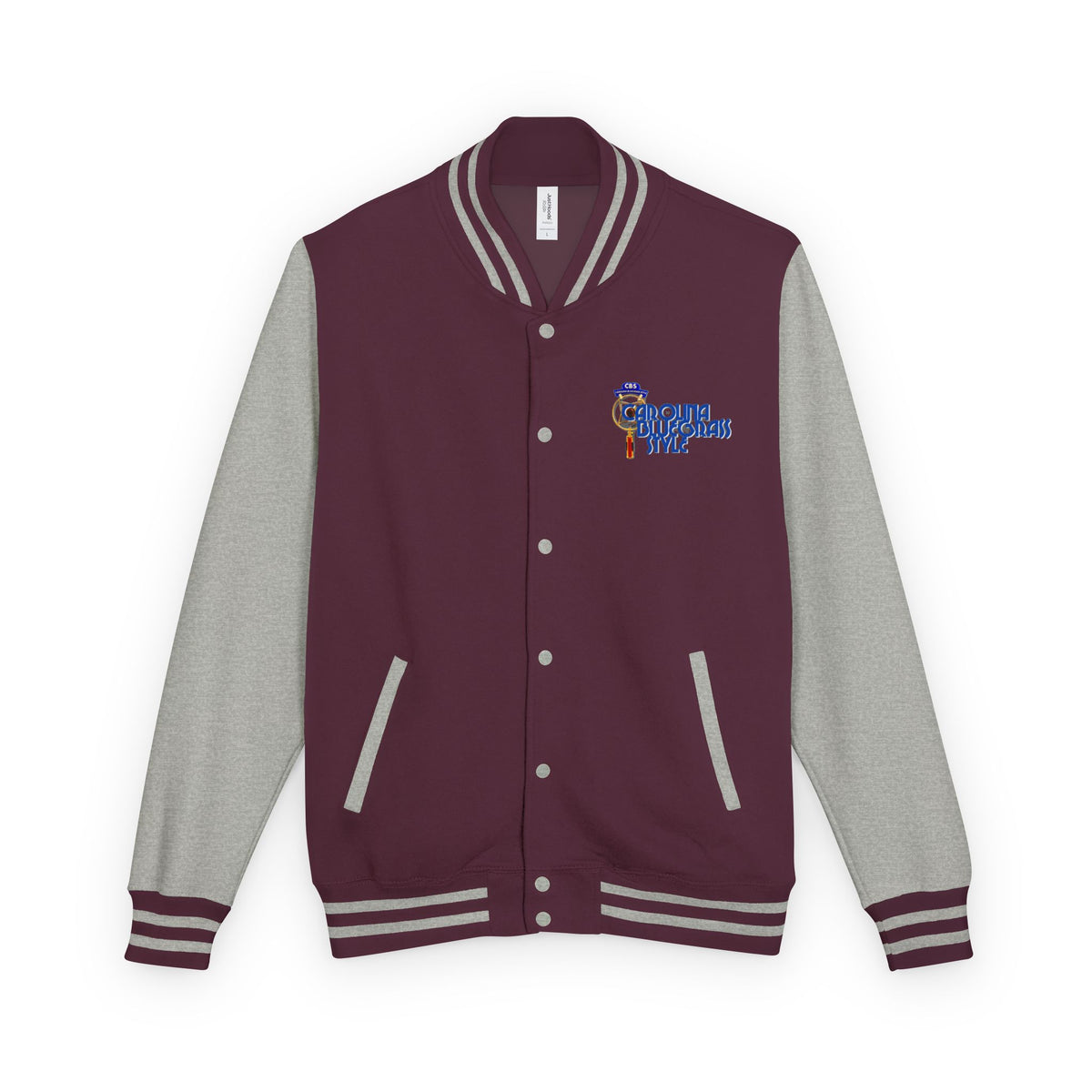 Retro Cheerleader Letterman Jacket — 'Cheer Squad' Embroidered Varsity Jacket