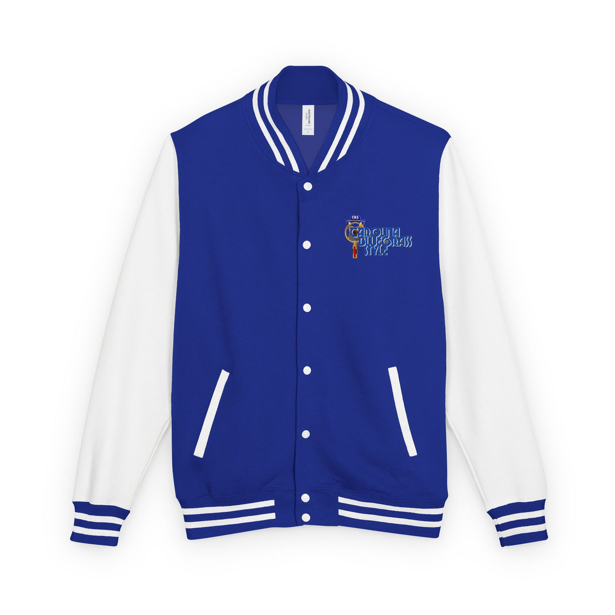 Retro Cheerleader Letterman Jacket — 'Cheer Squad' Embroidered Varsity Jacket