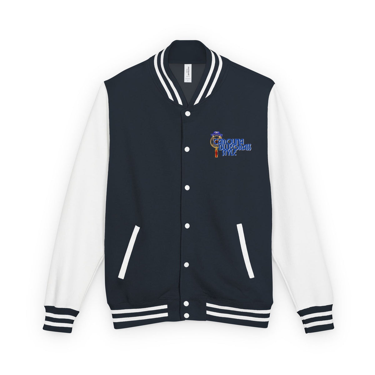Retro Cheerleader Letterman Jacket — 'Cheer Squad' Embroidered Varsity Jacket
