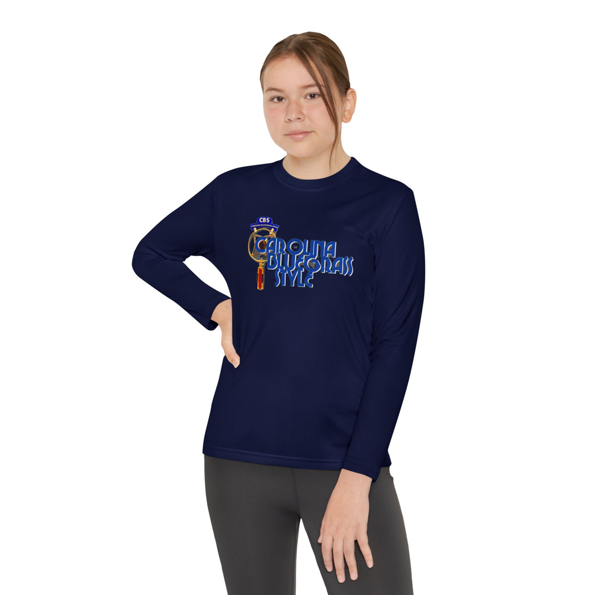 Carolina Bluegrass Style Youth Long Sleeve Tee