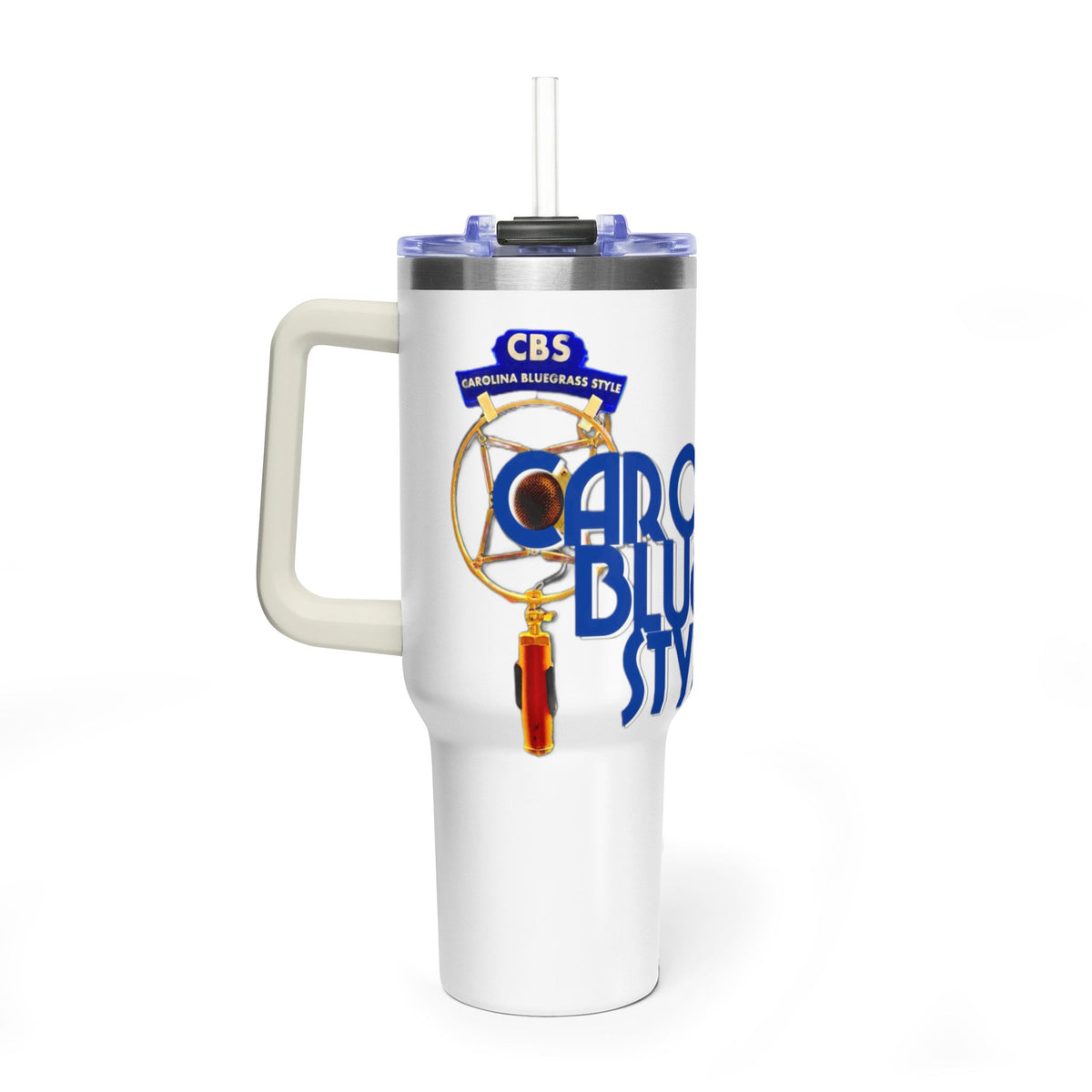 40oz Vacuum Tumbler — Carolina Bluegrass Style Travel Mug