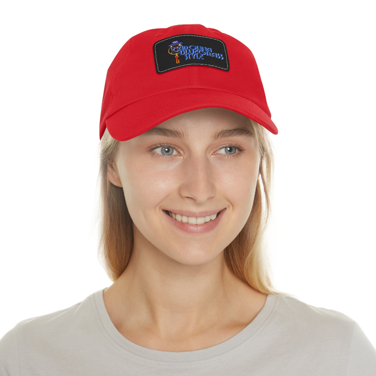 Carolina Bluegrass Style Dad Hat | Leather Patch Rectangle
