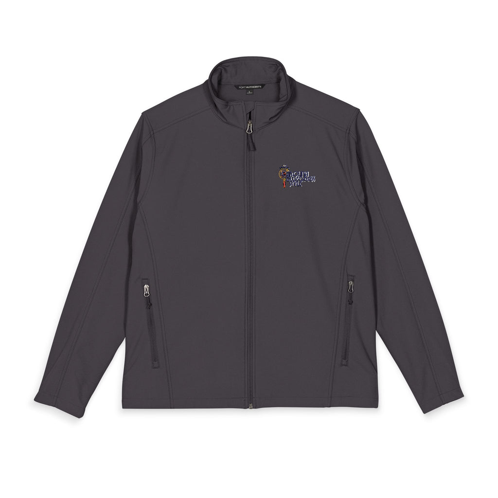 Embroidered Soft Shell Jacket - Men's Core Port Authority, Red with Small Logo
