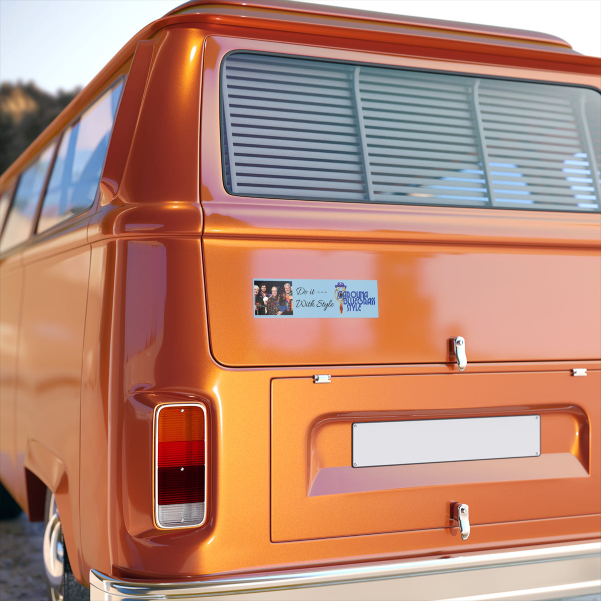 Carolina Bluegrass Style Bumper Sticker — "Do It With Style"