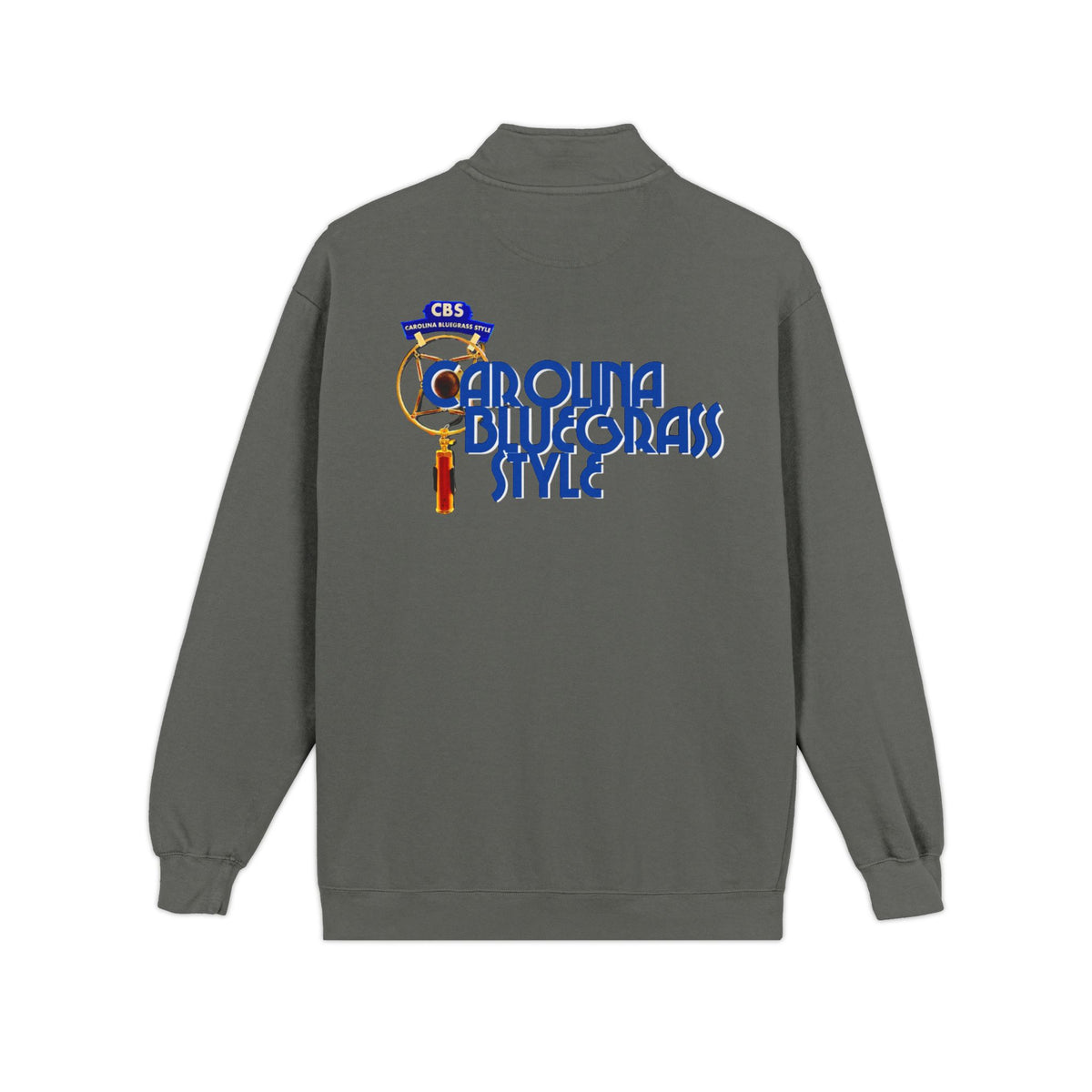 Quarter-Zip Sweatshirt — Carolina Bluegrass Style Embroidered Logo