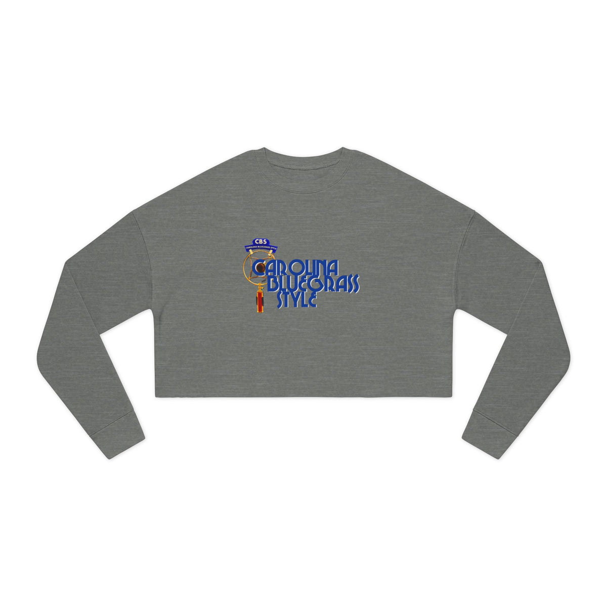 Cropped Sweatshirt — 'Carolina Bluegrass Style' Graphic Crop Top
