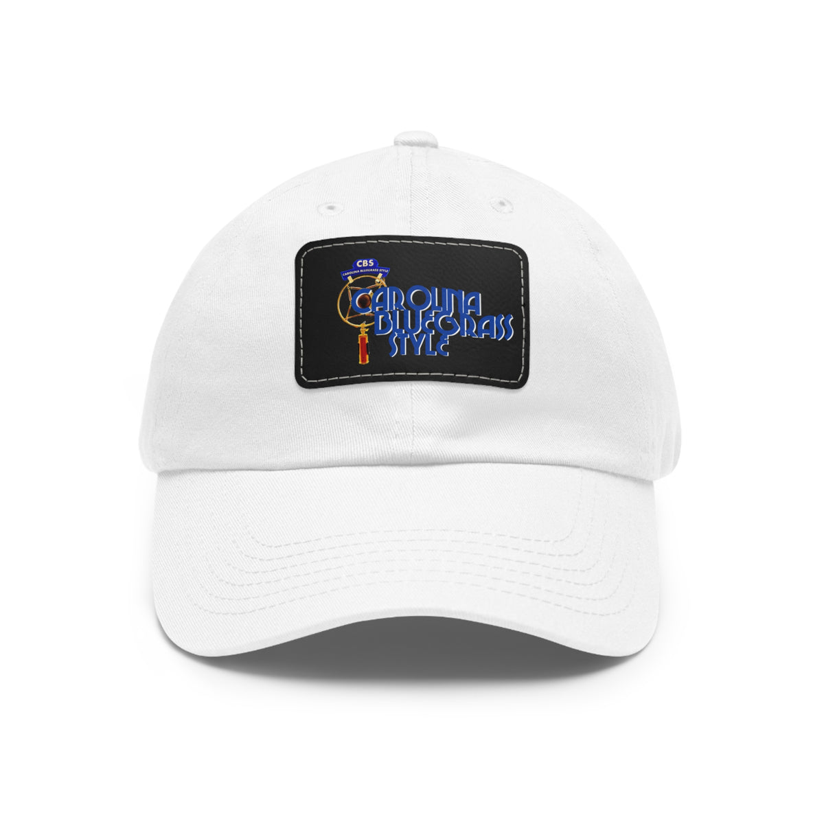 Carolina Bluegrass Style Dad Hat | Leather Patch Rectangle