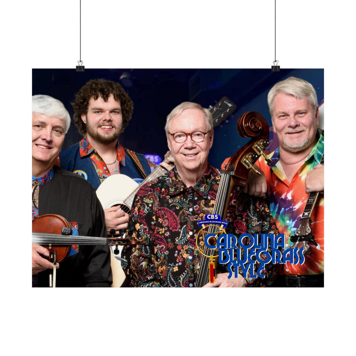 Satin Poster — Carolina Bluegrass Style Band Photo (210gsm)