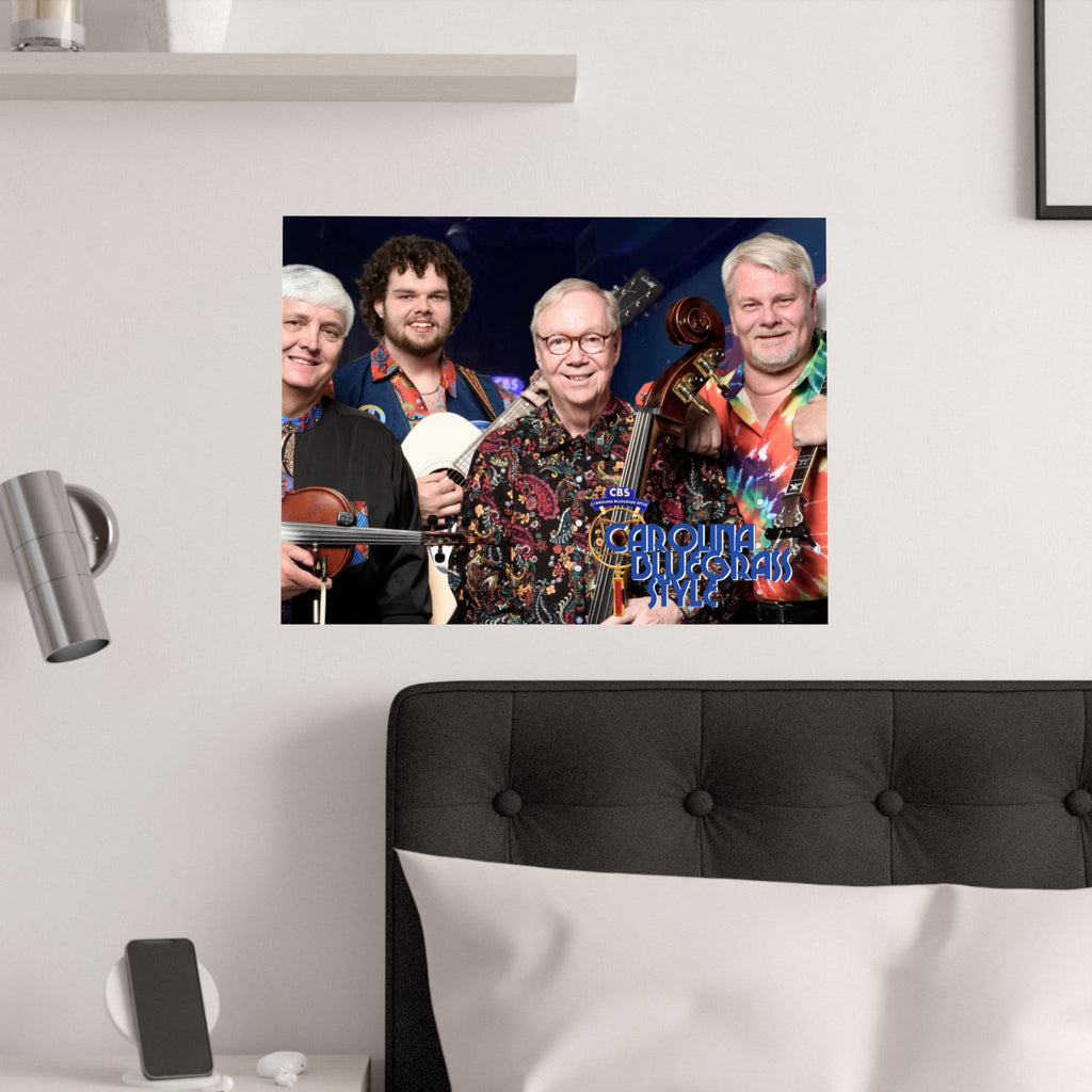 Satin Poster — Carolina Bluegrass Style Band Photo (210gsm)