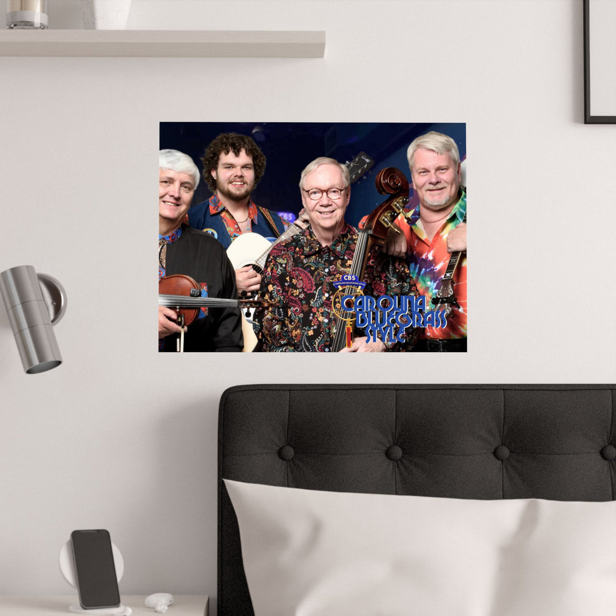 Satin Poster — Carolina Bluegrass Style Band Photo (210gsm)