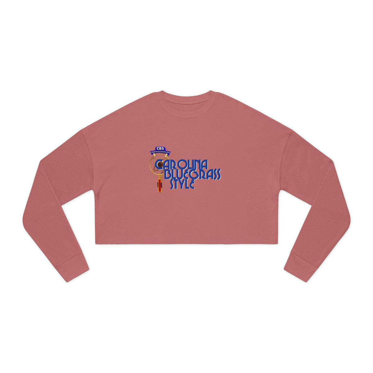 Cropped Sweatshirt — 'Carolina Bluegrass Style' Graphic Crop Top