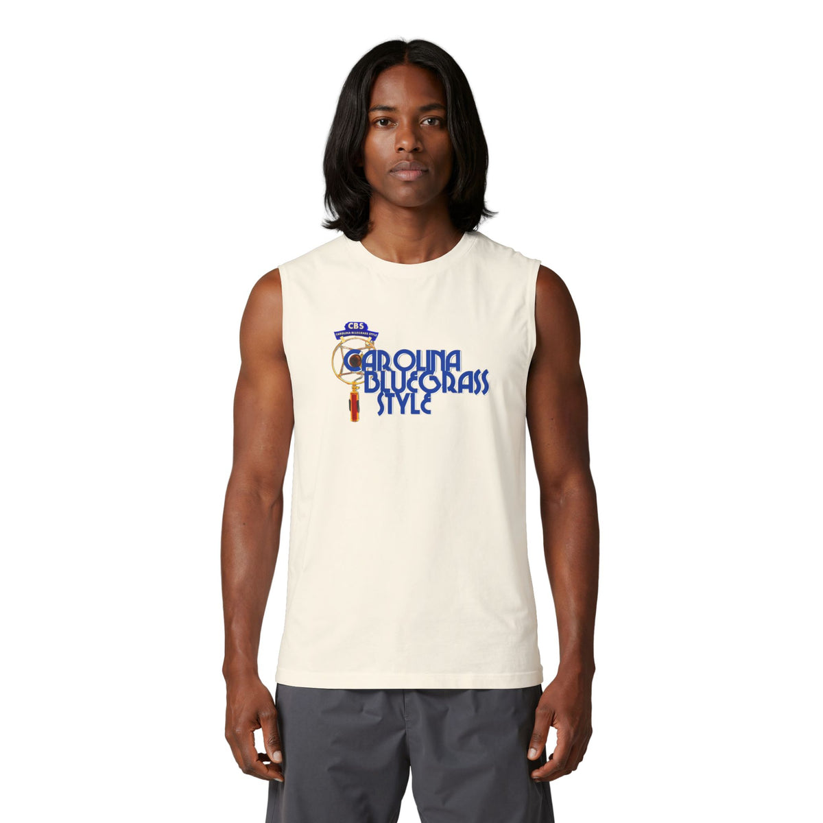 Bluegrass Muscle Tank – "Carolina Bluegrass Style" Music Tee