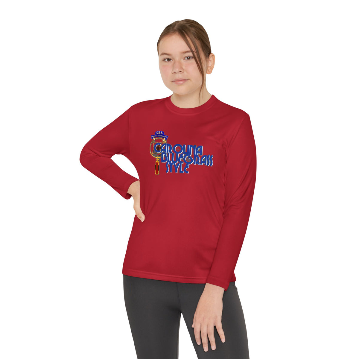 Carolina Bluegrass Style Youth Long Sleeve Tee