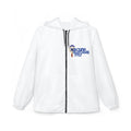 Bluegrass Style Windbreaker Jacket - Hooded Zip-Up with Banjo Graphic
