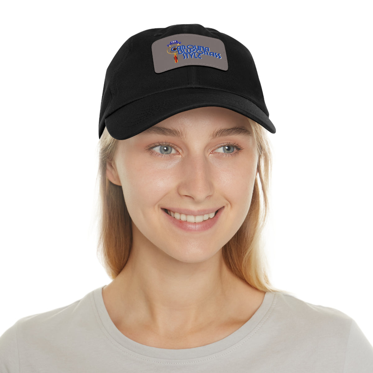Carolina Bluegrass Style Dad Hat | Leather Patch Rectangle