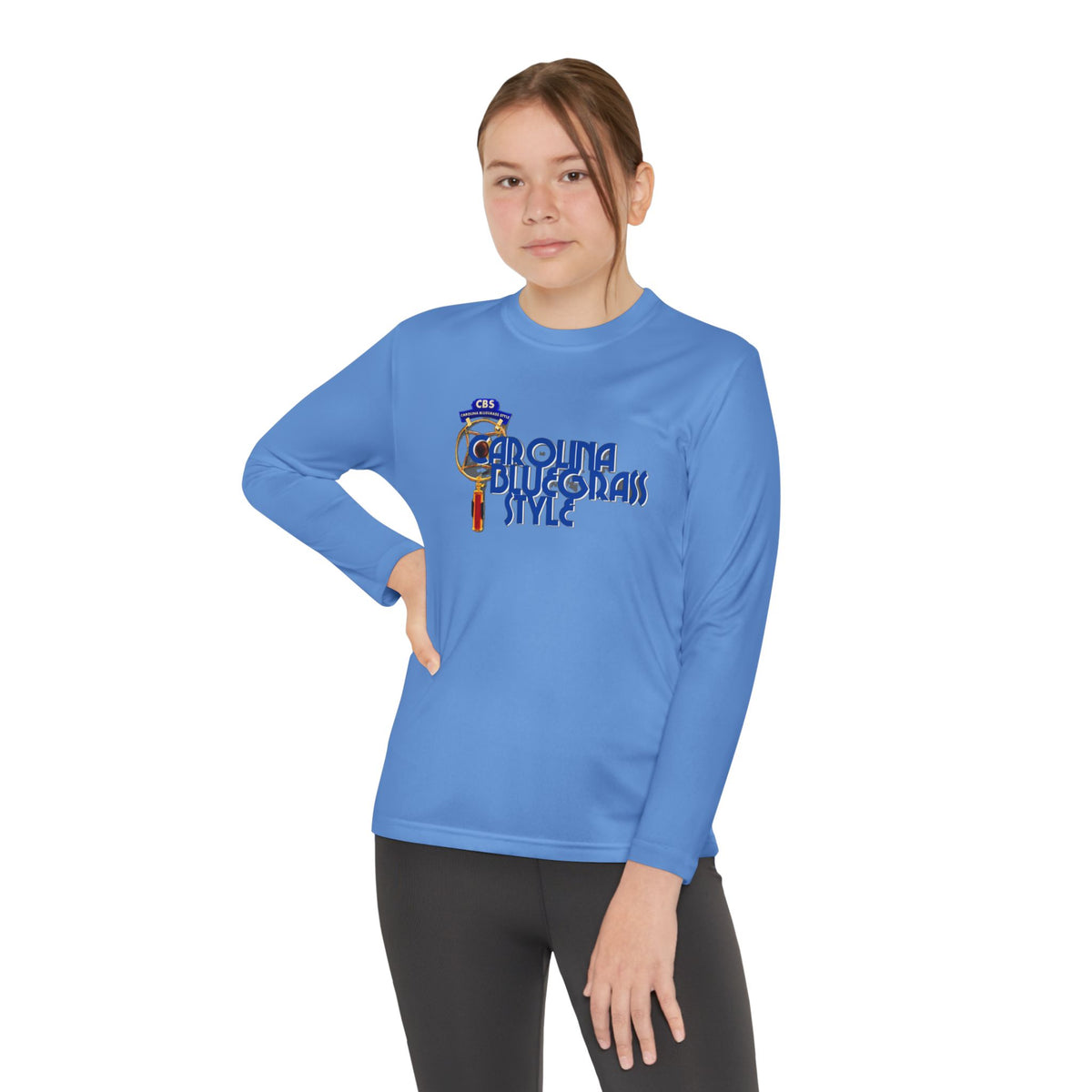 Carolina Bluegrass Style Youth Long Sleeve Tee