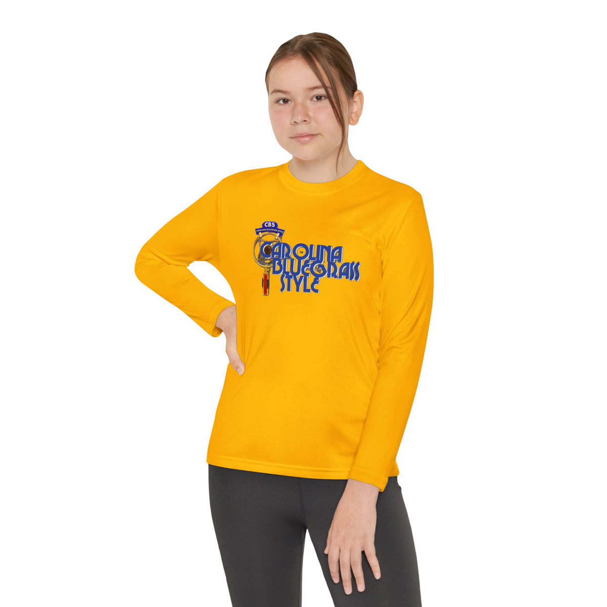 Carolina Bluegrass Style Youth Long Sleeve Tee