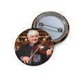 Custom Photo Pin Button — Personalized Musician Portrait Badge