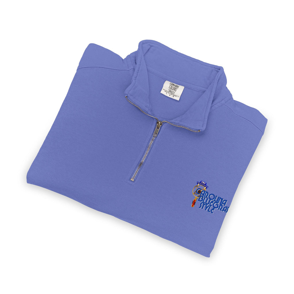 Quarter-Zip Sweatshirt — Carolina Bluegrass Style Embroidered Logo