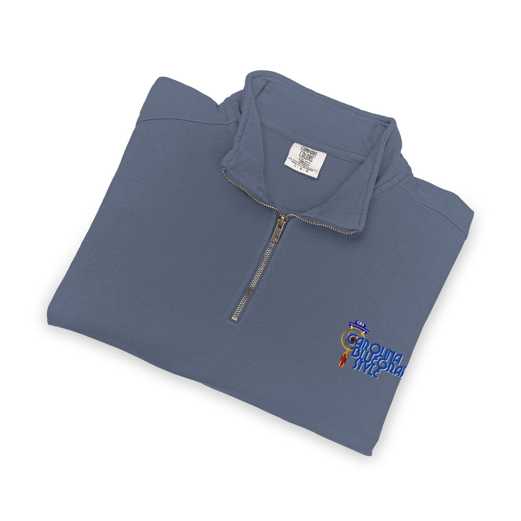 Quarter-Zip Sweatshirt — Carolina Bluegrass Style Embroidered Logo