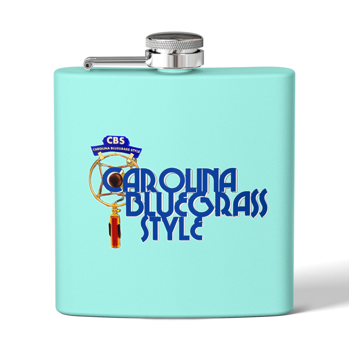 Bluegrass Flask – "Carolina Bluegrass Style" Stainless Steel 6oz Hip Flask