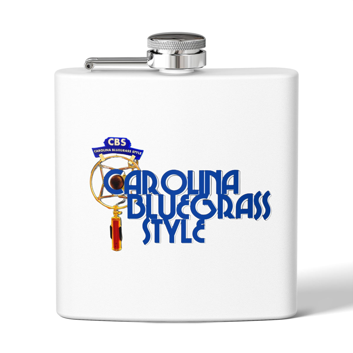 Bluegrass Flask – "Carolina Bluegrass Style" Stainless Steel 6oz Hip Flask